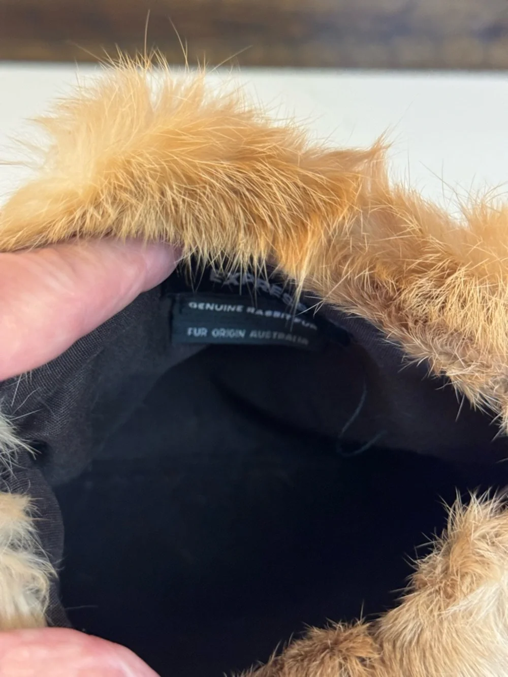 🤎 GENUINE RABBIT FUR SHOULDER BAG BY EXPRESS MADE IN AUSTRALIA!